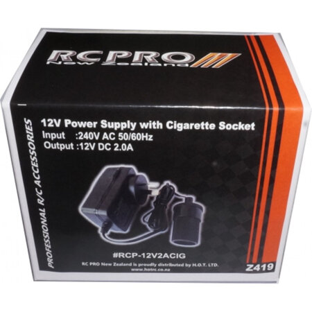 RC Pro 12v 2 Amp 24 Watt Power Supply