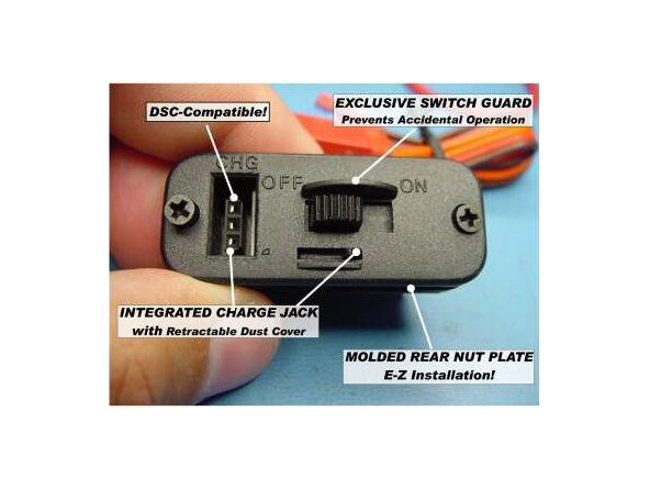 Receiver Switch On/Off with Built-In Charge Jack Socket JR/ Spek