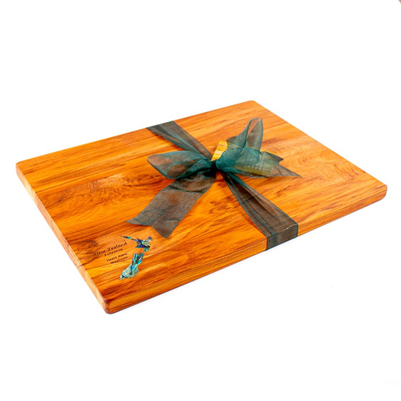 rectangle chopping board medium heart rimu - paua map