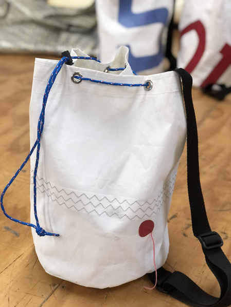 Recycled sail duffle - small