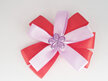 Red and Lavender Hair Bow