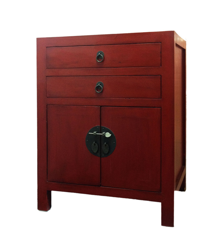 Red Chinese Bedside Cabinets – Cabinets Matttroy