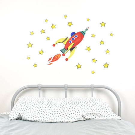 Red Rocket wall decal