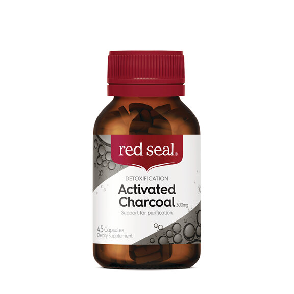 Red Seal Activated Charcoal 300mg 45 Capsules