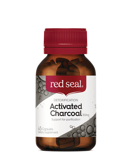 Red Seal Activated Charcoal 300mg 45 Capsules