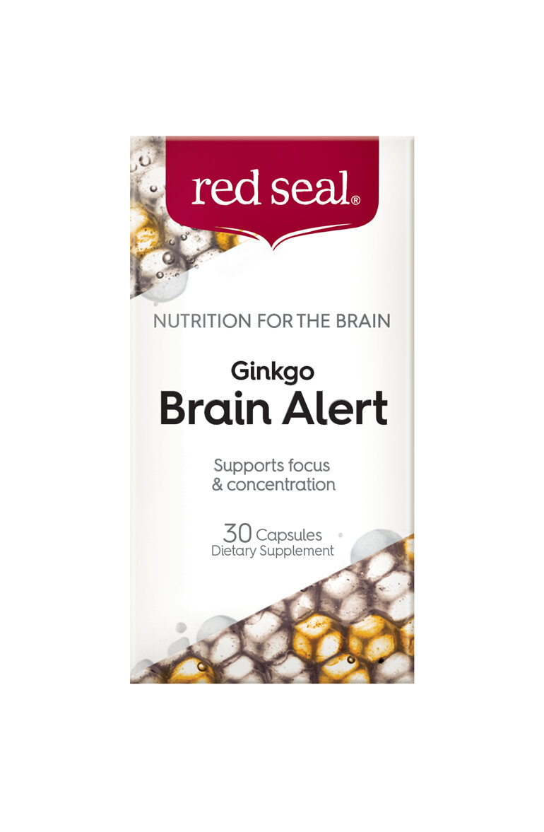 Red Seal Caps Ginkgo Brain Alert 30s
