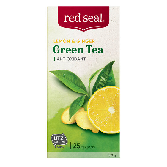 Red Seal Lemon & Ginger Green Tea 25pk