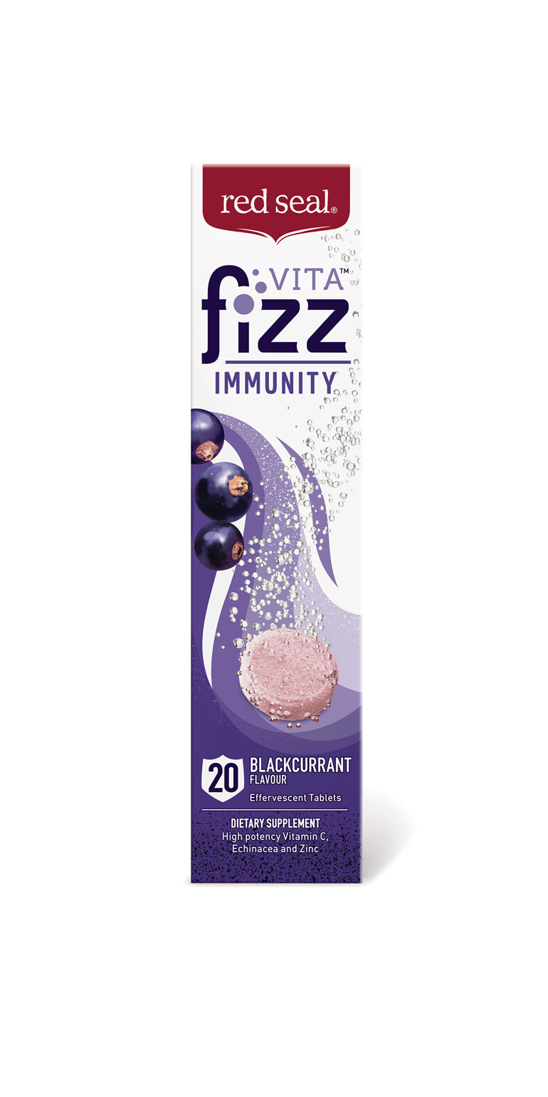 Red Seal VitaFizz Immunity Blackcurrant 20 Effervescent Tablets