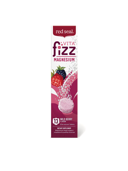 Red Seal VitaFizz Magnesium Wild Berry 13 Effervescent Tablets