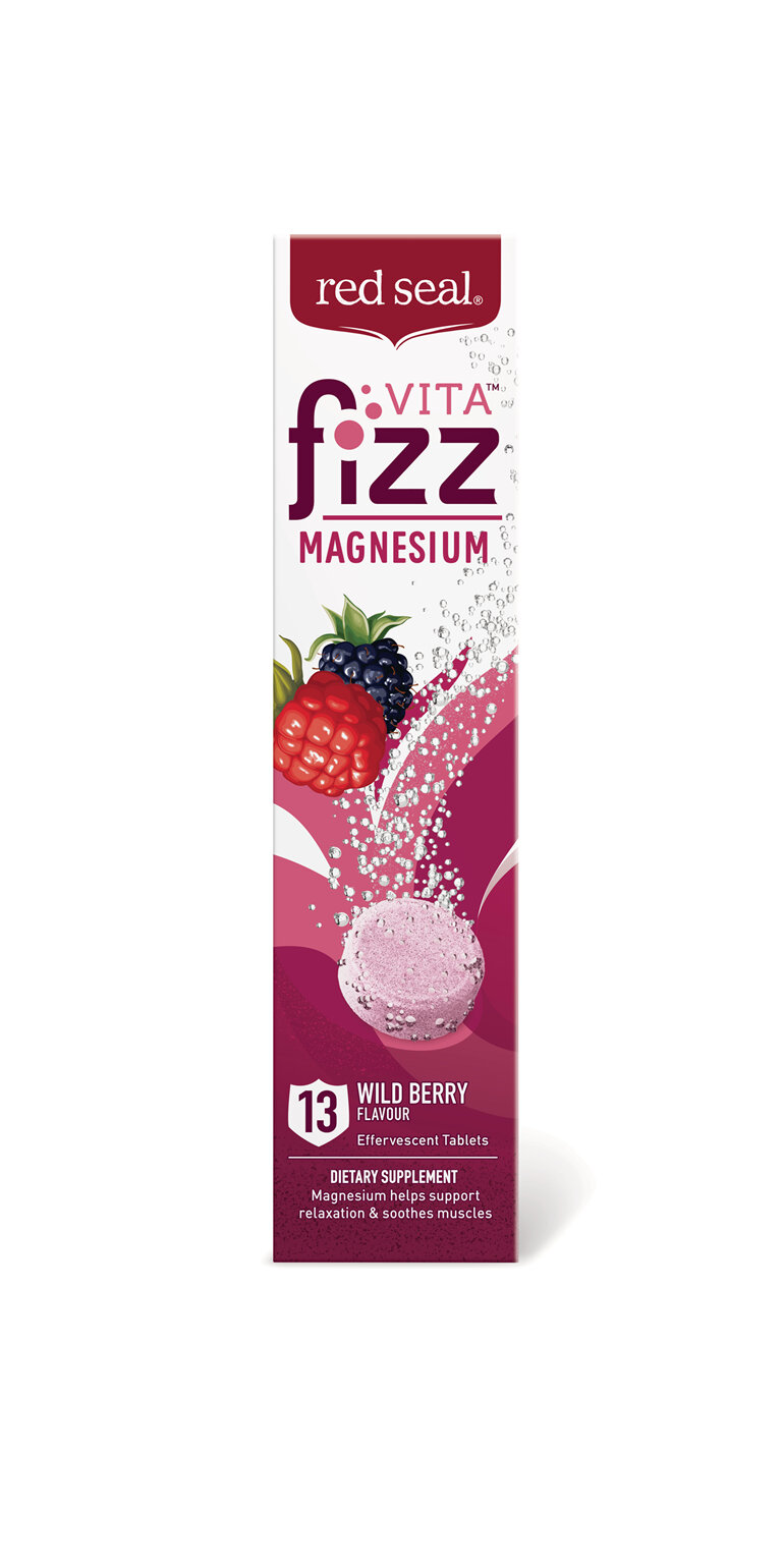 Red Seal VitaFizz Magnesium Wild Berry 13 Effervescent Tablets