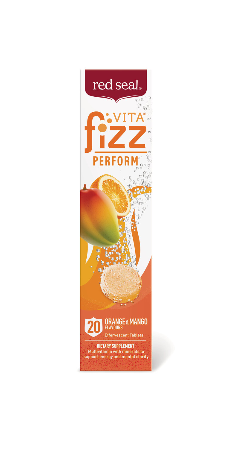 Red Seal VitaFizz Perform Orange Mango 20 Effervescent Tablets