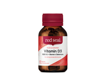 Red Seal Vitamin D3 plus Boron & Selenium 80 Tablets