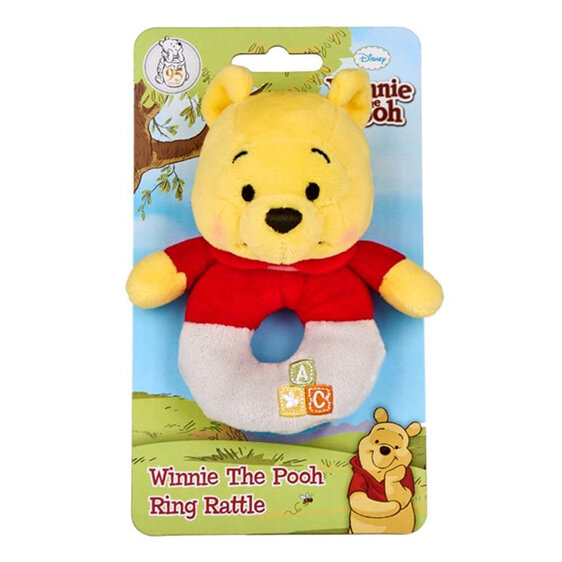 Red Shirt: Winnie the Pooh Ring Rattle baby bear