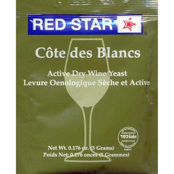 RED STAR Côte des Blancs Home Winemaking Yeast 5g