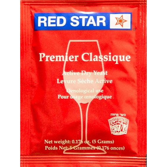 Red Star Premier Classique Home Winemaking Yeast 5g