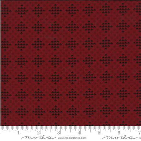 Redwork Gatherings Checker Block Dark Red 49116-16