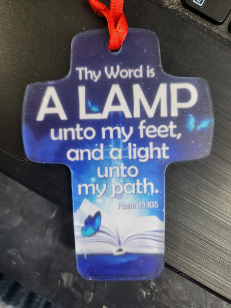 Religious Hanging Message - Lamp unto my feet