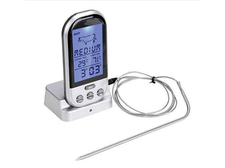 Remote Programmable Meat Thermometer with Icons