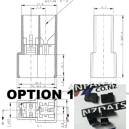 Replacement Connector Housings - 2 Pin