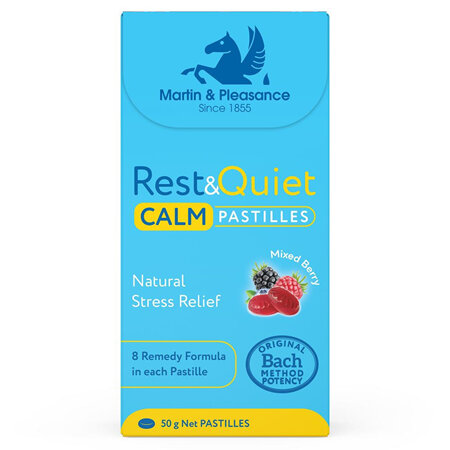 Rest and Quiet Calm Pastilles 50g mixed berry pastilles