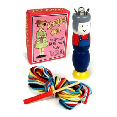 Retro knitting doll