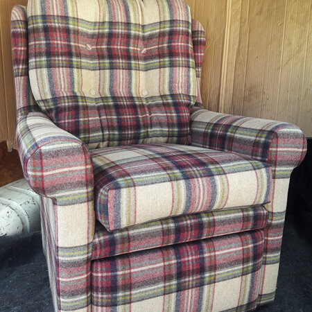 Reupholster Wingback Sewing Chair
