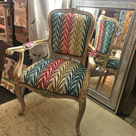 Reupholstered Louis XV Chair