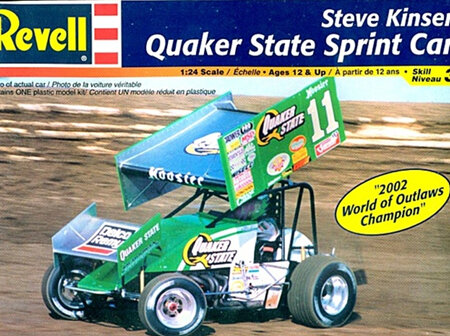 Revell 1/24 Steve Kinser #11 Quaker State Sprint Car 2002 Champ (RMX2391)
