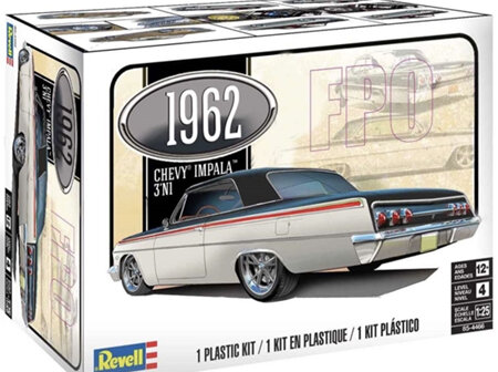 Revell 1/25 1962 Chevy Impala Hardtop (3 ’n 1) (RMX4466)