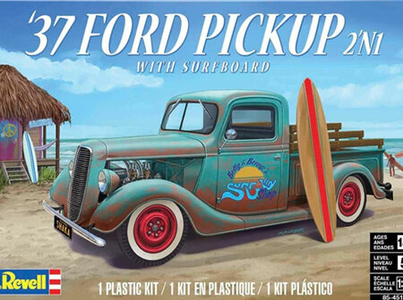 Revell 1/25 37 Ford Pickup w/Surfboard 2n1 (RMX4516)