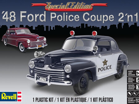 Revell 1/25 48 Ford Police Coupe 2n1 (RMX4318)