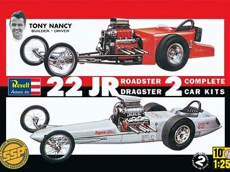 Revell 1/25 Tony Nancy 22 JR Double Dragster Set (RMX1224)