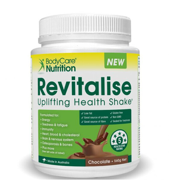 Revitalise Health Shake Chocolate 560g by BodyCare Nutrition