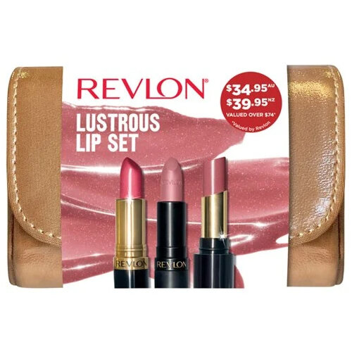 Revlon Lustrous Lips 3 Piece Gift Set