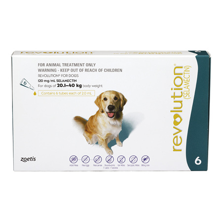 Revolution® Dog  20.1kg - 40kg - 6 pack