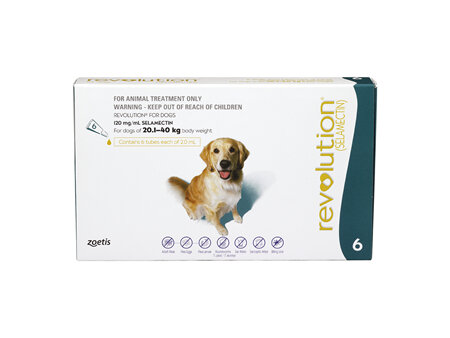 Revolution® Dog  20.1kg - 40kg - 6 pack