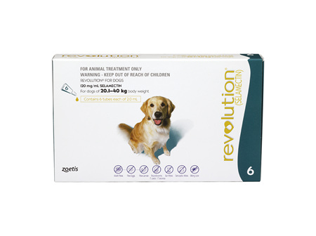 Revolution® Dog  20.1kg - 40kg - 6 pack