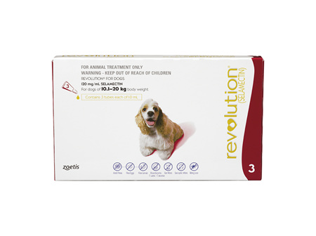 Revolution® for Dogs 10.1kg - 20kg - 3 pack