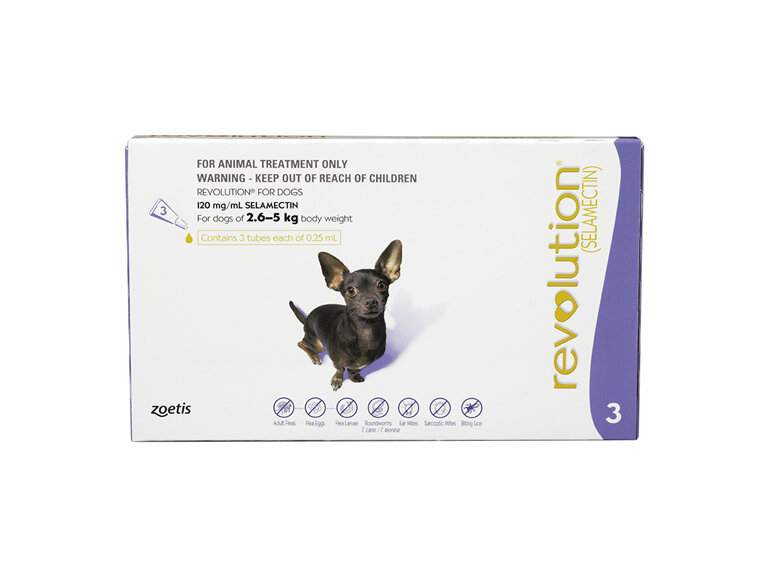 Revolution® for Dogs 2.6kg - 5kg - 3 pack
