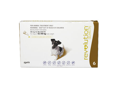 Revolution® for Dogs 5.1kg - 10kg - 6 pack