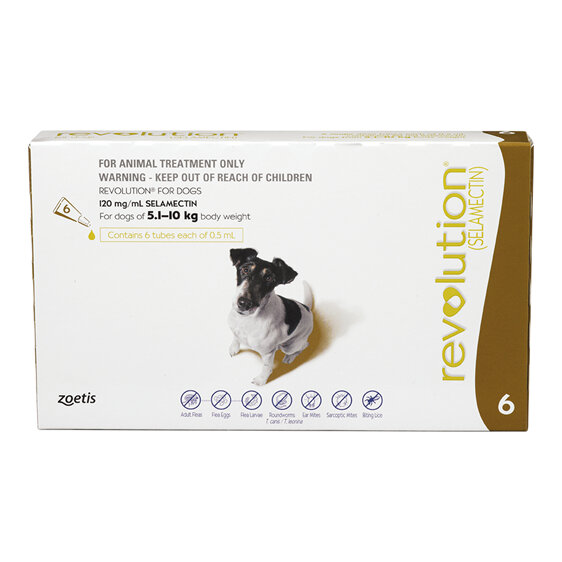 Revolution® for Dogs 5.1kg - 10kg - 6 pack