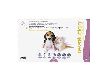 Revolution Kitten/Puppy  - less than 2.5kg - 3 pack