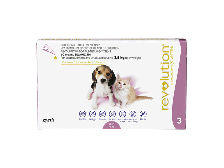 Revolution Kitten/Puppy  - less than 2.5kg - 3 pack