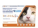 Revolution Plus for Cats 2.5 to 5.0kg treats fleas, worms & mites 3pk