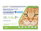 Revolution Plus for Cats 5.0 to 10kg treats fleas, worms & mites 3pk