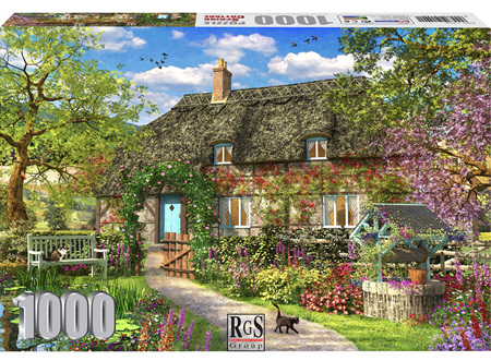 RGS 1000 Piece Jigsaw Puzzle:  Spring Cottage