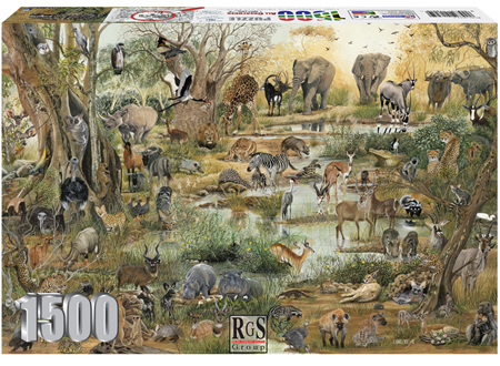 RGS 1500 Piece Jigsaw Puzzle: All Creatures