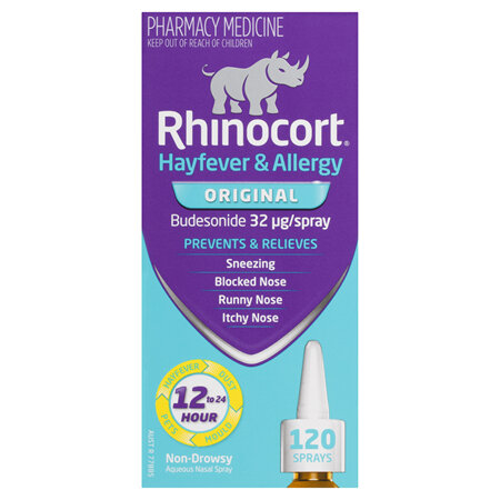 Rhinocort Original 32mcg Hayfever & Allergy Nasal Spray 120 Dose Pack