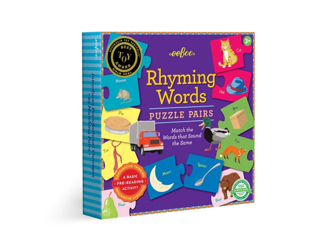 Rhyming Puzzle Pairs eeboo literacy preschool