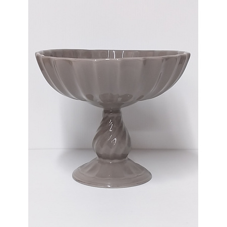 Ribbed bowl on Pedestal 3096